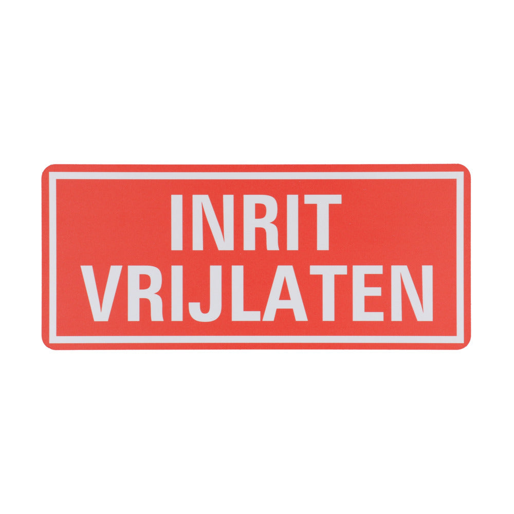 Bord Z143 Inrit Vrijlaten